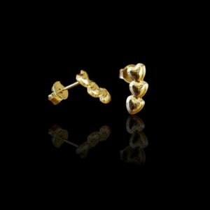 Brinco Ear cuff Corações Mini