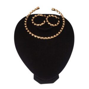 Conjunto Choker Espiral Com Brincos Espiral