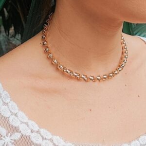 Choker Espiral Dourado