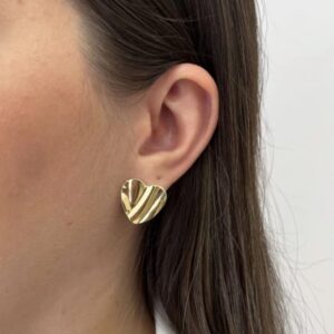 Brinco Coração Orgânico